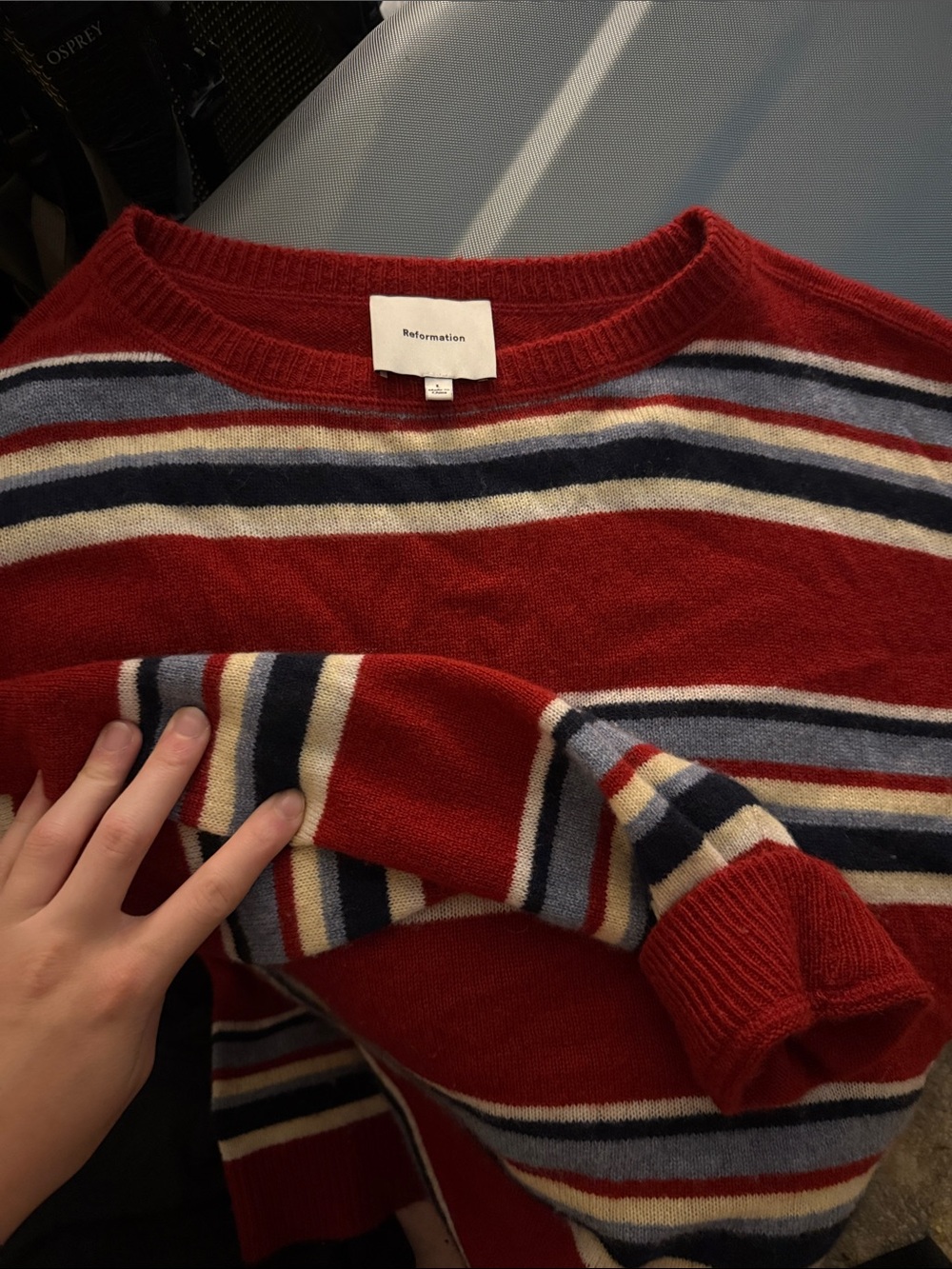 Reformation Striped Cashmere Sweater - Picture 2 of 3